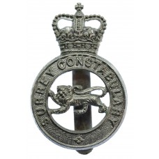 Surrey Constabulary Cap Badge - Queen's Crown