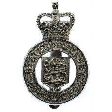 States of Jersey Police Cap Badge - Queen's Crown