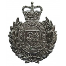 Preston Borough Police Wreath Cap Badge - Queen's Crown