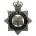 Durham County Constabulary Senior Officer's Enamelled Cap Badge - Queen's Crown