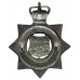 Durham County Constabulary Senior Officer's Enamelled Cap Badge - Queen's Crown