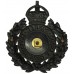 Durham County Constabulary Wreath Helmet Plate - King's Crown