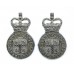 Pair of Durham County Constabulary Collar Badges - Queen's Crown