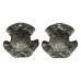 Pair of Durham County Constabulary Chrome Collar Badges 