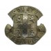 Durham County Constabulary White Metal Coat of Arms Cap Badge