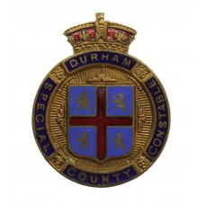 Durham County Constabulary Special Constable Enamelled Lapel Badg