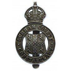 Durham County Constabulary Cap Badge - King's Crown