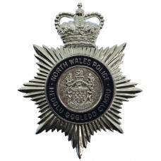 North Wales Police (Heddlu Gogledd Cymru) Enamelled Helmet Plate - Queen's Crown