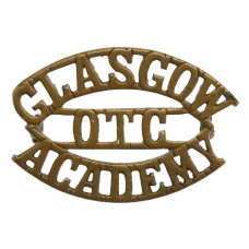 Glasgow Academy O.T.C. (GLASGOW/O.T.C./ACADEMY) Shoulder Title