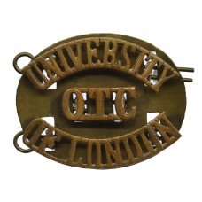 University of London O.T.C. (UNIVERSITY/O.T.C/OF LONDON) Shoulder Title