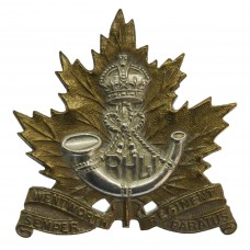Canadian Wentworth Regiment Cap Badge - King's Crown