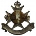 Notts & Derby Regiment (Sherwood Foresters) Officer's Silver, Gilt & Enamel Cap Badge - King's Crown
