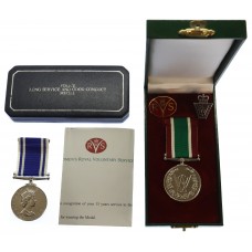 EIIR Police Exemplary Long Service & Good Conduct Medal and Women's Voluntary Service Medal to Husband and Wife