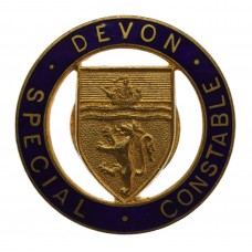 Devon Special Constabulary Enamelled Lapel Badge