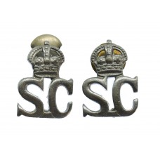Pair of Special Constabulary Collar Badges - King's Crown