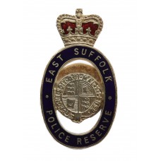 East Suffolk Police Reserve Enamelled Lapel Badge - Queen's Crown