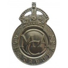 Ministry of Civil Aviation Constabulary Cap Badge - King's Crown