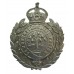 Worcestershire Constabulary Chrome Wreath Cap Badge - King's Crown