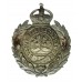 Worcestershire Constabulary Chrome Wreath Cap Badge - King's Crown