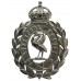 Liverpool City Police Chrome Wreath Helmet Plate - King's Crown