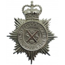 Liverpool & Bootle Constabulary Helmet Plate - Queen's Crown