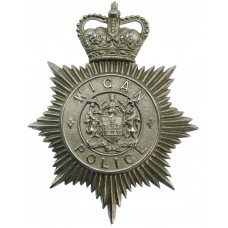 Wigan Borough Police Helmet Plate - Queen's Crown