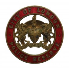 City of London Police Reserve Enamelled Lapel Badge (Red Enamel)