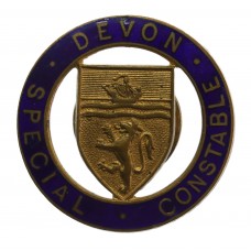 Devon Special Constabulary Enamelled Lapel Badge