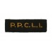 Princess Patricia's Canadian Light Infantry (P.P.C.L.I.) Cloth Shoulder Title