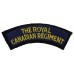 Royal Canadian Regiment (The ROYAL/CANADIAN REGIMENT) Cloth Shoulder Title