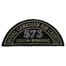 Royal Canadian Air Cadets 573 Sqdn. Legion - Winnipeg Cloth Shoulder Title