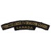 Canadian Princess Louise's 4th Dragoon Guards (PRINCESS LOUISE IV DRAGOON GUARDS/CANADA) Cloth Shoulder Title