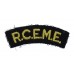 Royal Canadian Electrical & Mechanical Engineers (R.C.E.M.E.) Cloth Shoulder Title