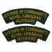 Pair of 6th Duke of Connaught's Royal Canadian Hussars Cloth Shoulder Titles