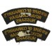 Pair of 6th Duke of Connaught's Royal Canadian Hussars Cloth Shoulder Titles