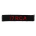 17th Royal Canadian Artillery (17 RCA) Cloth Shoulder Title