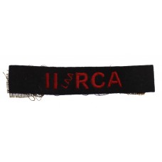 11th Light Anti-Aircraft Royal Canadian Artillery (11 LAA RCA) Cloth Shoulder Title