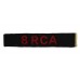 8th Royal Canadian Artillery (8 RCA) Cloth Shoulder Title