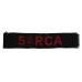 5th Anti-Tank Regiment Royal Canadian Artillery (5 A/T RCA) Cloth Shoulder Title