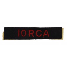 10th Royal Canadian Artillery (10 RCA) Cloth Shoulder Title