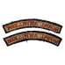 Pair of Royal Artillery (ROYAL ARTILLERY) Cloth Shoulder Titles