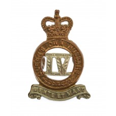 4th Queen's Own Hussars Collar Badge - Queen's Crown