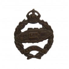 Royal Tank Regiment Officer's Service Dress Collar Badge - King's