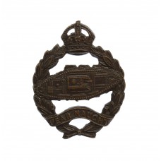 Royal Tank Regiment Officer's Service Dress Collar Badge - King's Crown