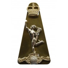 Royal Corps of Signals Anodised (Staybrite) Cap Badge - Queen's Crown
