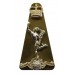 Royal Corps of Signals Anodised (Staybrite) Cap Badge - Queen's Crown