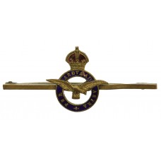 Royal Air Force (R.A.F.) Enamelled Sweetheart Brooch - King's Cro