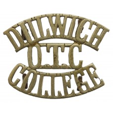Dulwich College O.T.C. (DULWICH/O.T.C./COLLEGE) Shoulder Title
