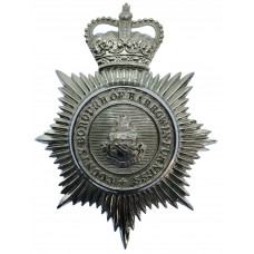 County Borough of Barrow-in-Furness Police Helmet Plate - Queen's