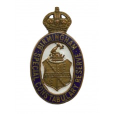 Birmingham Special Constabulary Reserve Enamelled Lapel Badge - K